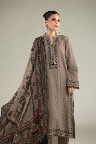 Embroidered | Broshia | Tailored 3-Piece Set | USD 80.00