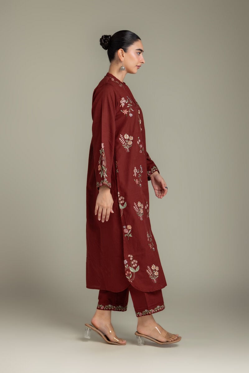 Embroidered | Light Khaddar | Fabrics 2 Piece | Top and Bottom | null