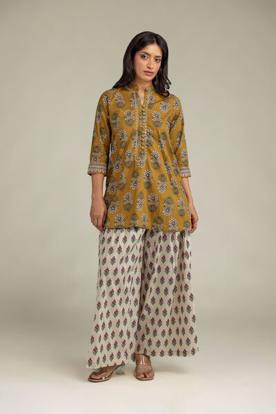 Embroidered | Cambric | Floral Cambric Pants | USD 30.00