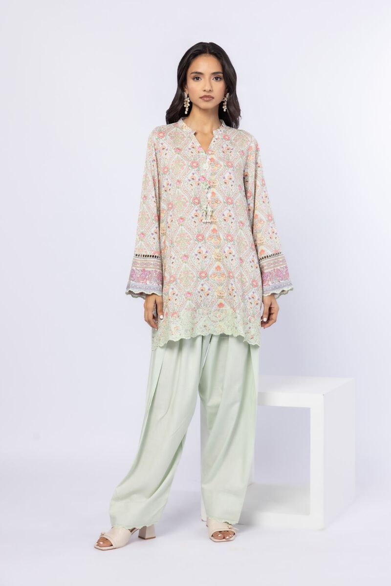 Embroidered | Crosshatch Raw Silk | Kurta | USD 35.00