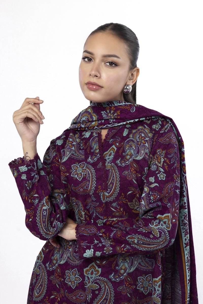 Printed | Khaddar | Tailored 3 Piece | USD 22.50