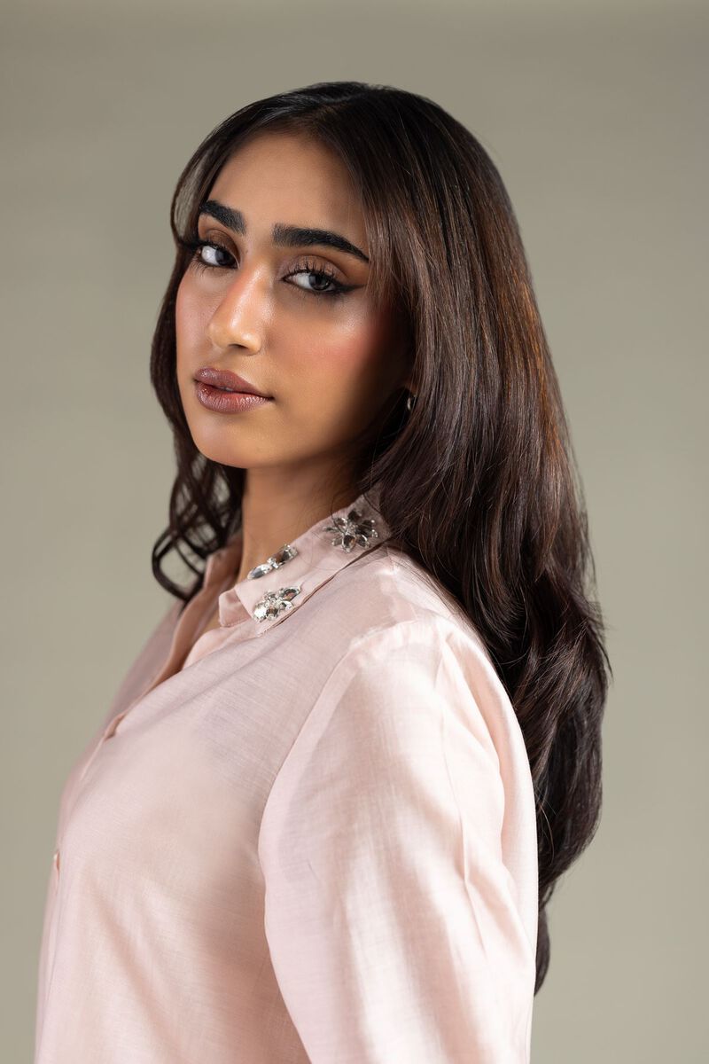 Embroidered | Raw Silk | Shirt | USD 17.50