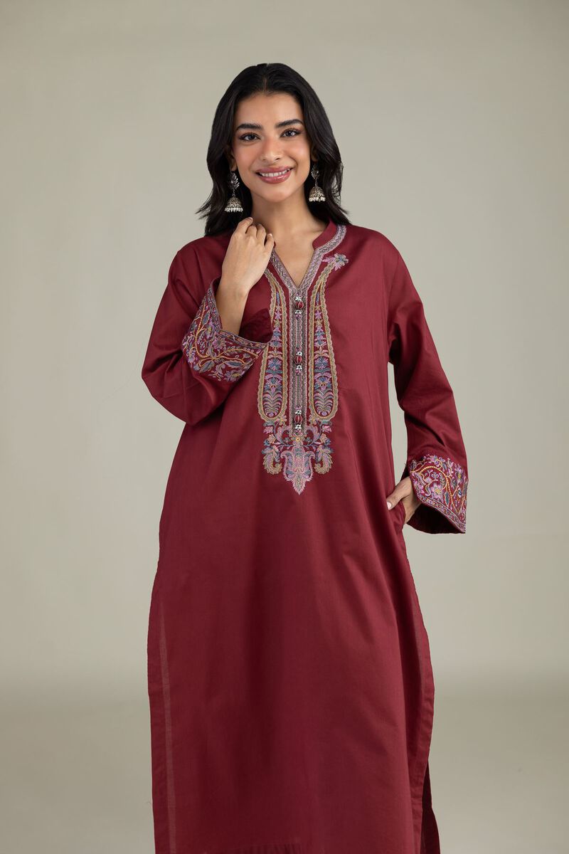 Embroidered | Cambric | Floral Cambric Kurta | USD 35.00