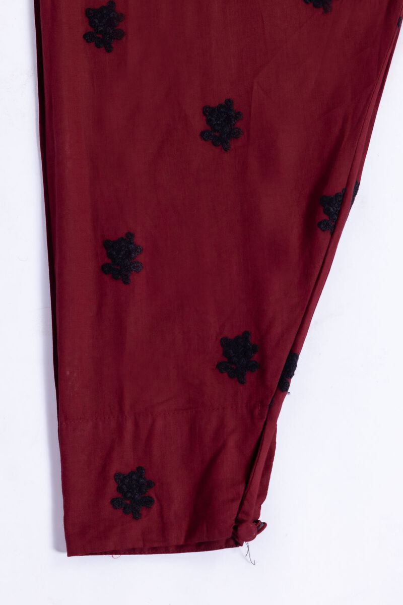 Embroidered | Crosshatch Poplin | Pants | USD 7.50