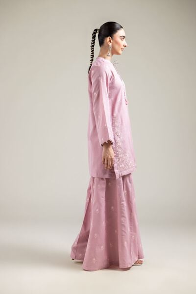 Embroidered |Cotton Dobby | Summer Cotton Pants | USD 40.00