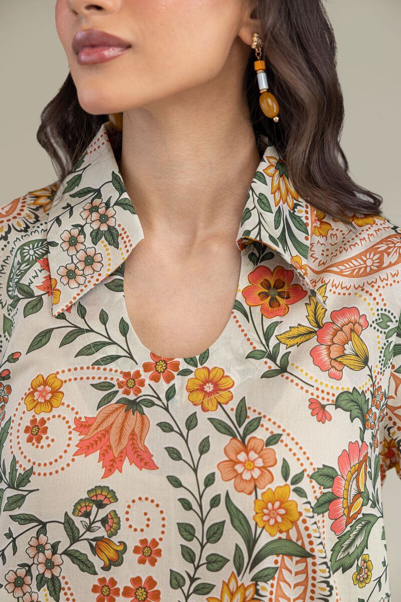 Printed | Cambric | Floral Cambric Kurta | USD 25.00