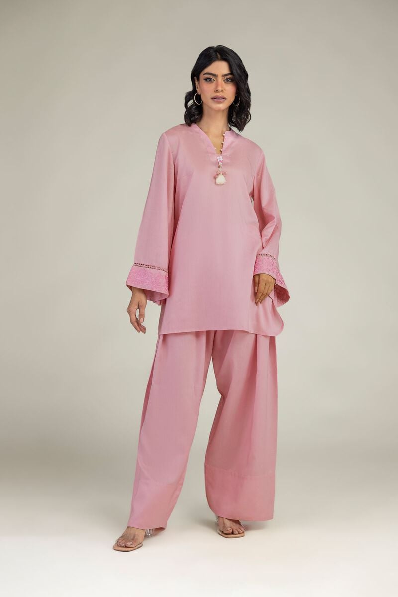 Embroidered | Lyocell | Pink Dyed Shalwar | USD 30.00