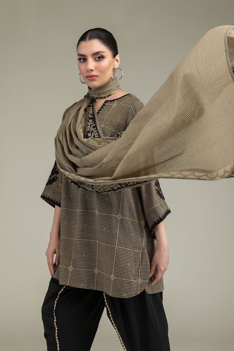 Embroidered | Lawn | Beige Lawn Dupatta | USD 30.00