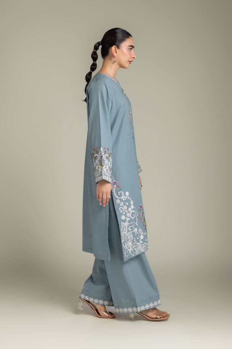 Embroidered | Light Khaddar | Fabrics 2 Piece | Top and Bottom | null