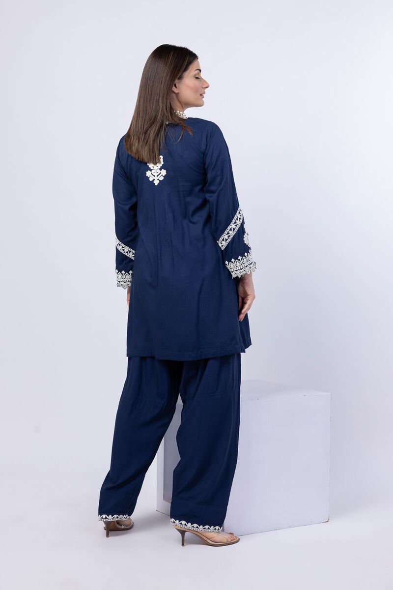 Embroidered | Crosshatch Raw Silk | Kurta | USD 22.50