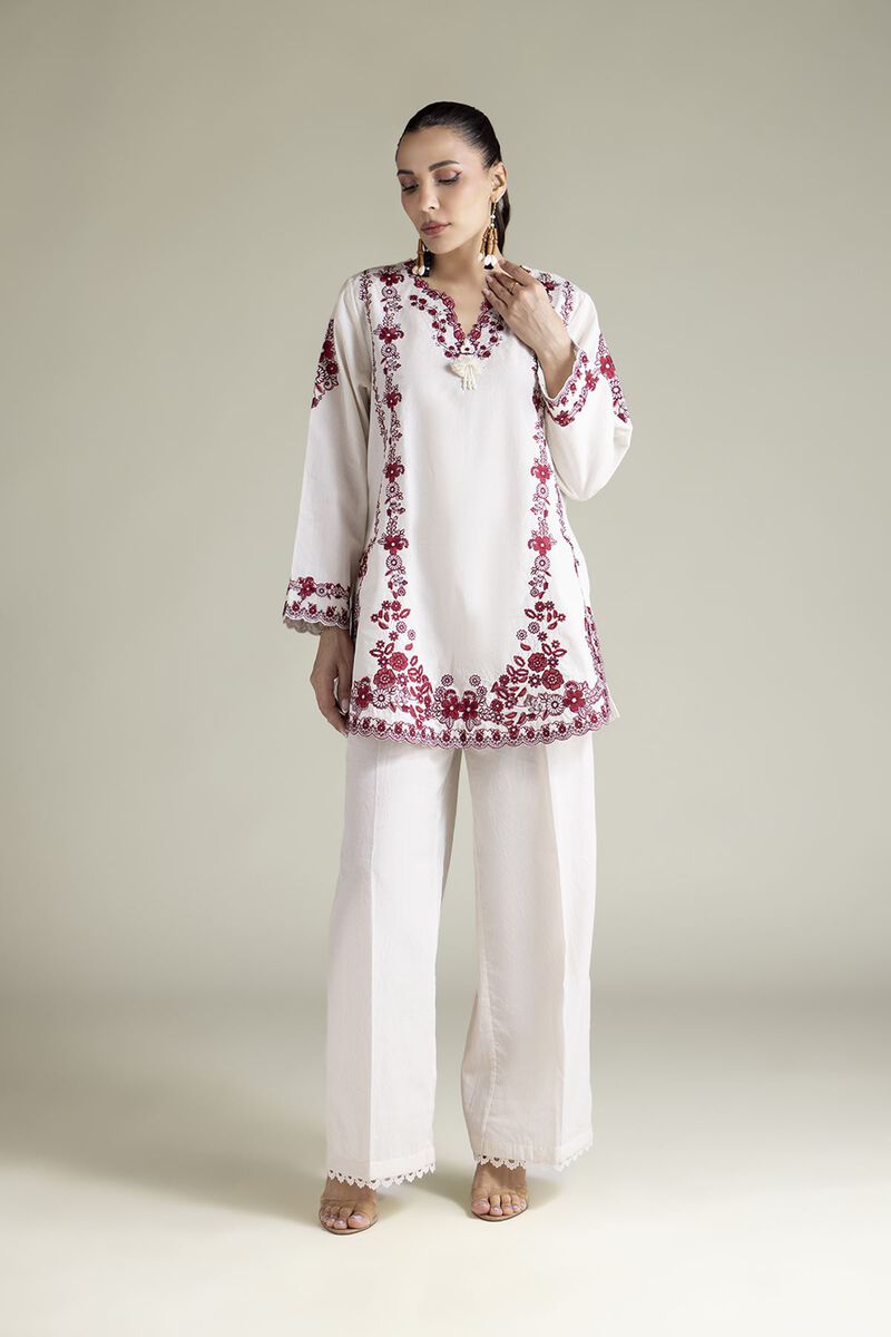 Embroidered | Cotton Dobby | 2-Piece Tailored Set | USD 70.00