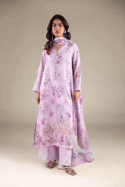 Embroidered | Raw Silk | Pants | USD 35.00