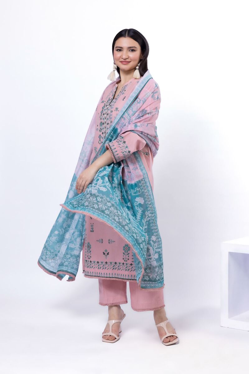 Embroidered | Cotton | Tailored 3 Piece | USD 35.00