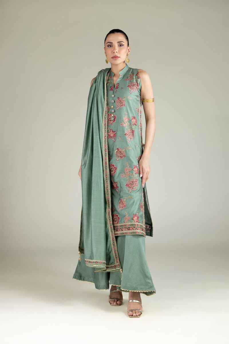 Embroidered | Cotton Net | Dupatta | USD 35.00