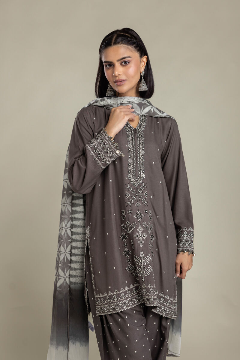 Embroidered | Raw Silk | 3 Piece Tailored | USD 105.00
