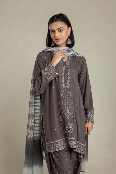 Embroidered | Raw Silk | 3 Piece Tailored | USD 105.00