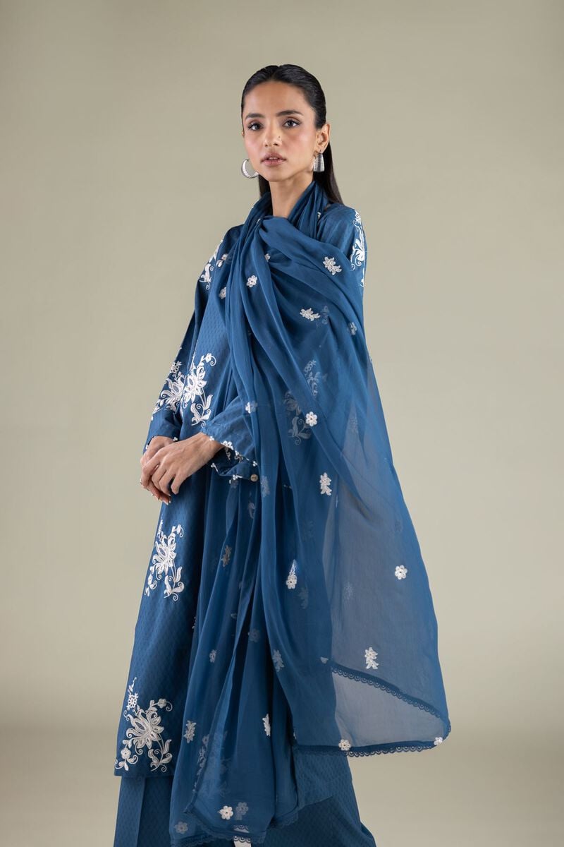 Embroidered | Chiffon | Floral Draped Dupatta | USD 30.00