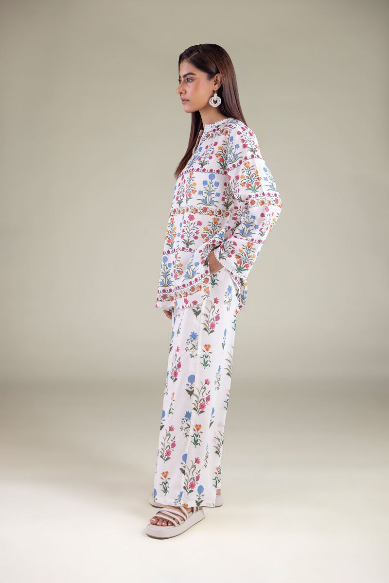 Embroidered | Textured Weave | Trousers | USD 30.00