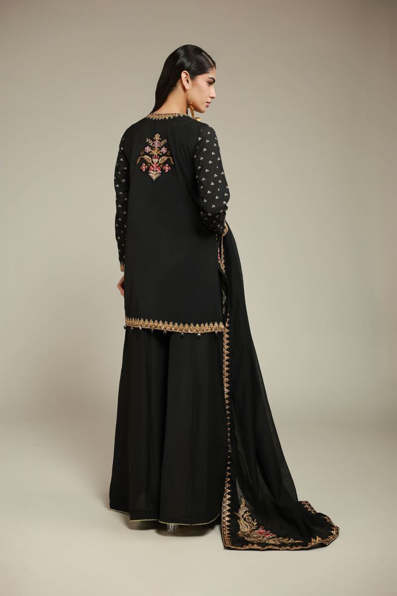 Embroidered | Raw Silk | 3 Piece Co-ord Set | USD 125.00