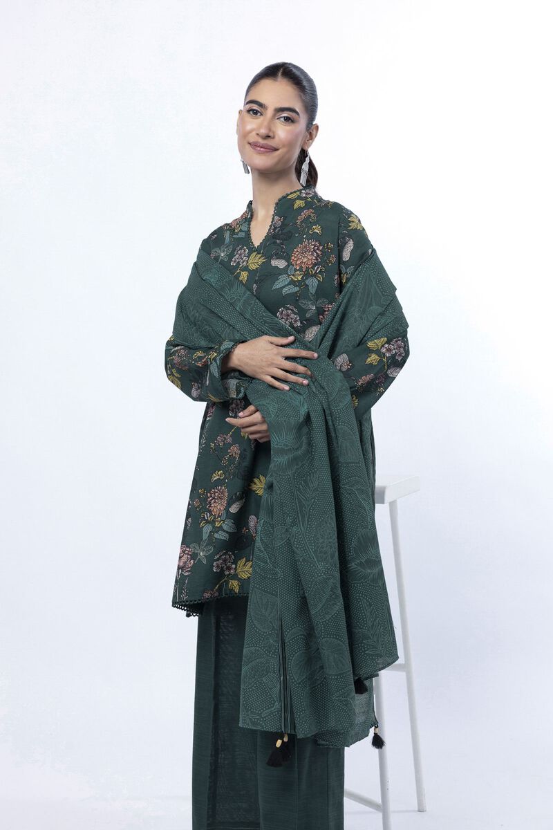 Printed | Light Khaddar | Tailored 3 Piece | USD 45.00