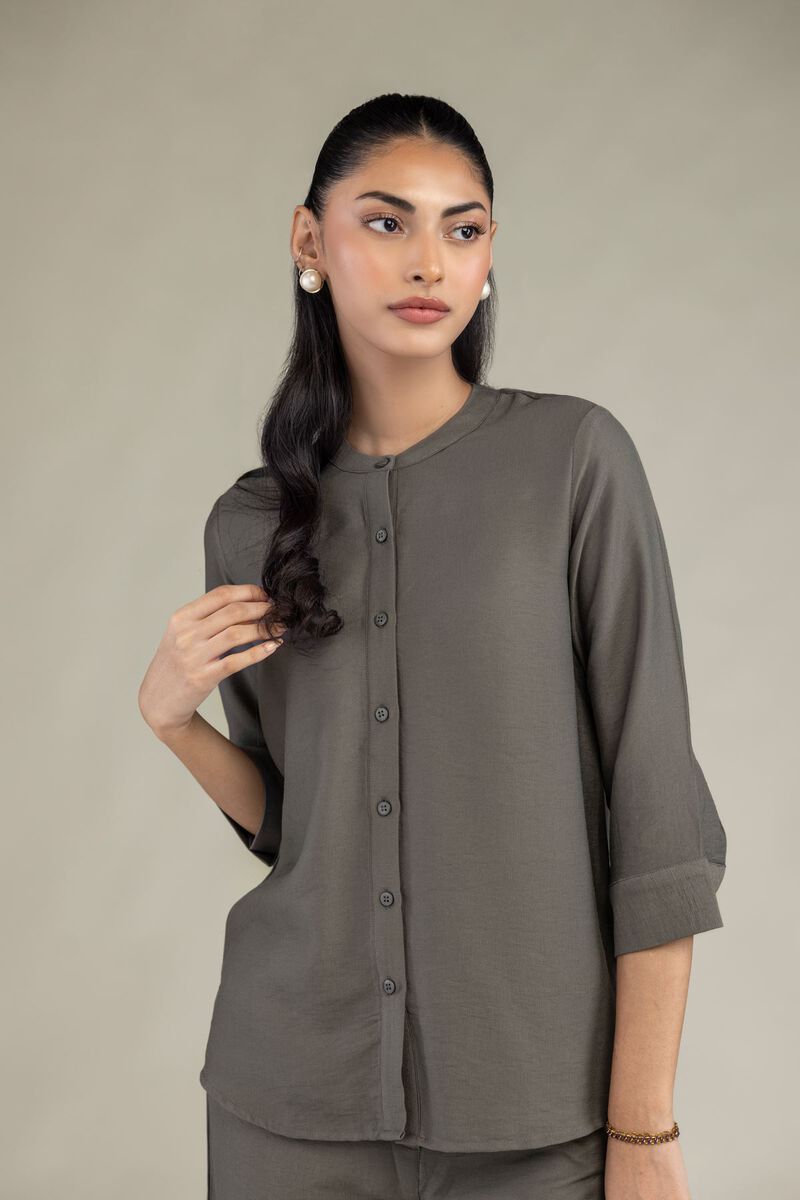 Dyed | Crepe | Solid Crepe Shirt | USD 40.00
