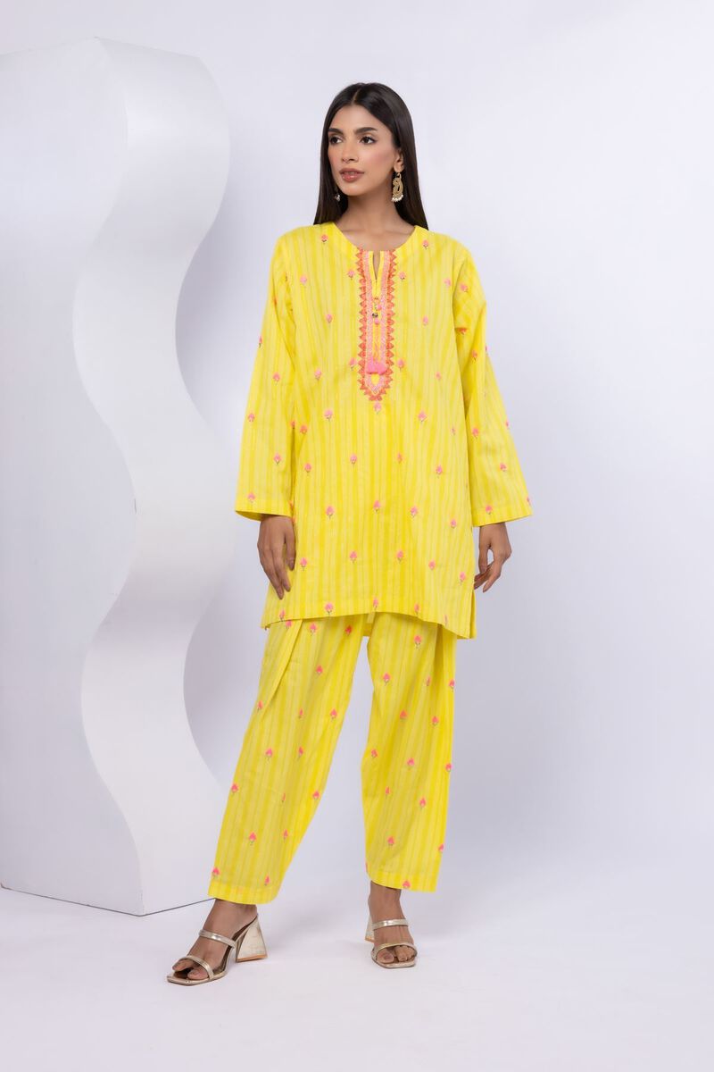 Embroidered | Lurex Stripes | Kurta | USD 35.00