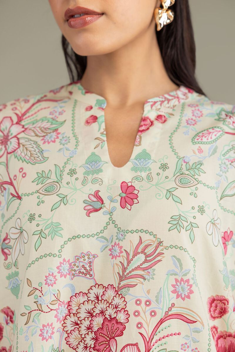 Printed | Cambric | Floral Cambric Kurta | USD 35.00