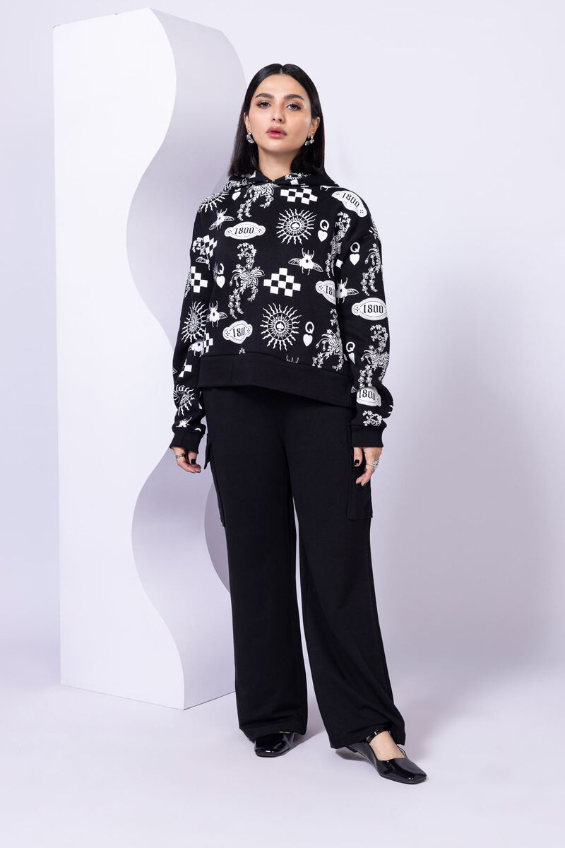 Printed | Cotton Polyester Fleece | Hoodie | USD 7.50