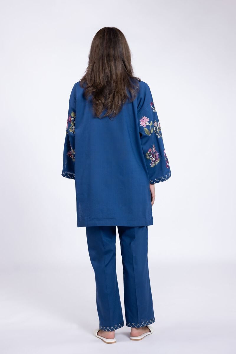 Embroidered | Crosshatch Poplin | Kurta | USD 17.50