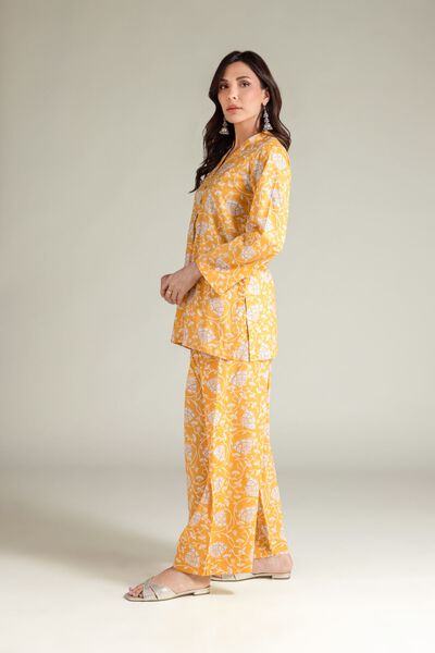 Embroidered | Cambric | Yellow Floral Shalwar | USD 30.00