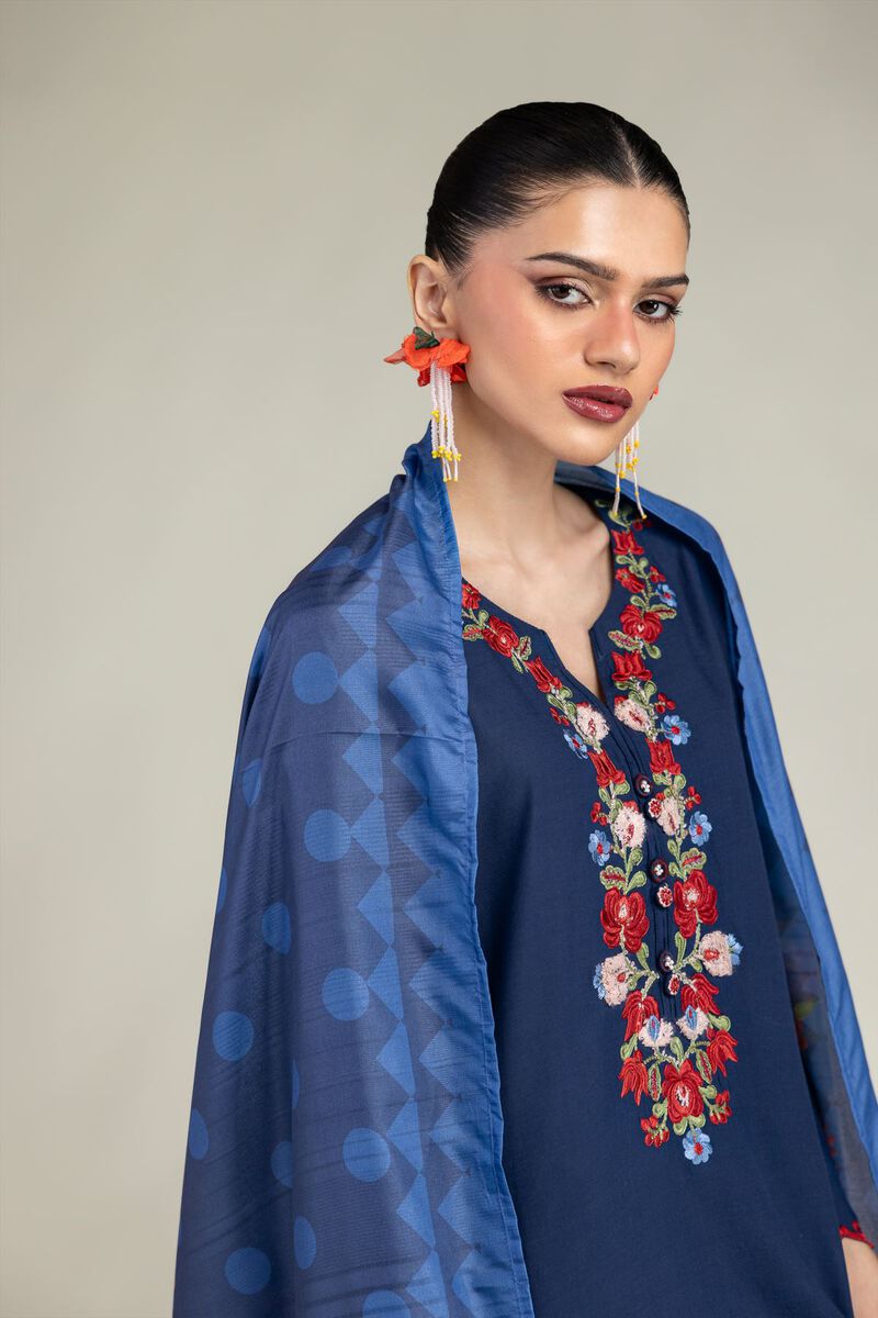 Embroidered | Polyester Silk | Silk Embroidered Dupatta | USD 30.00