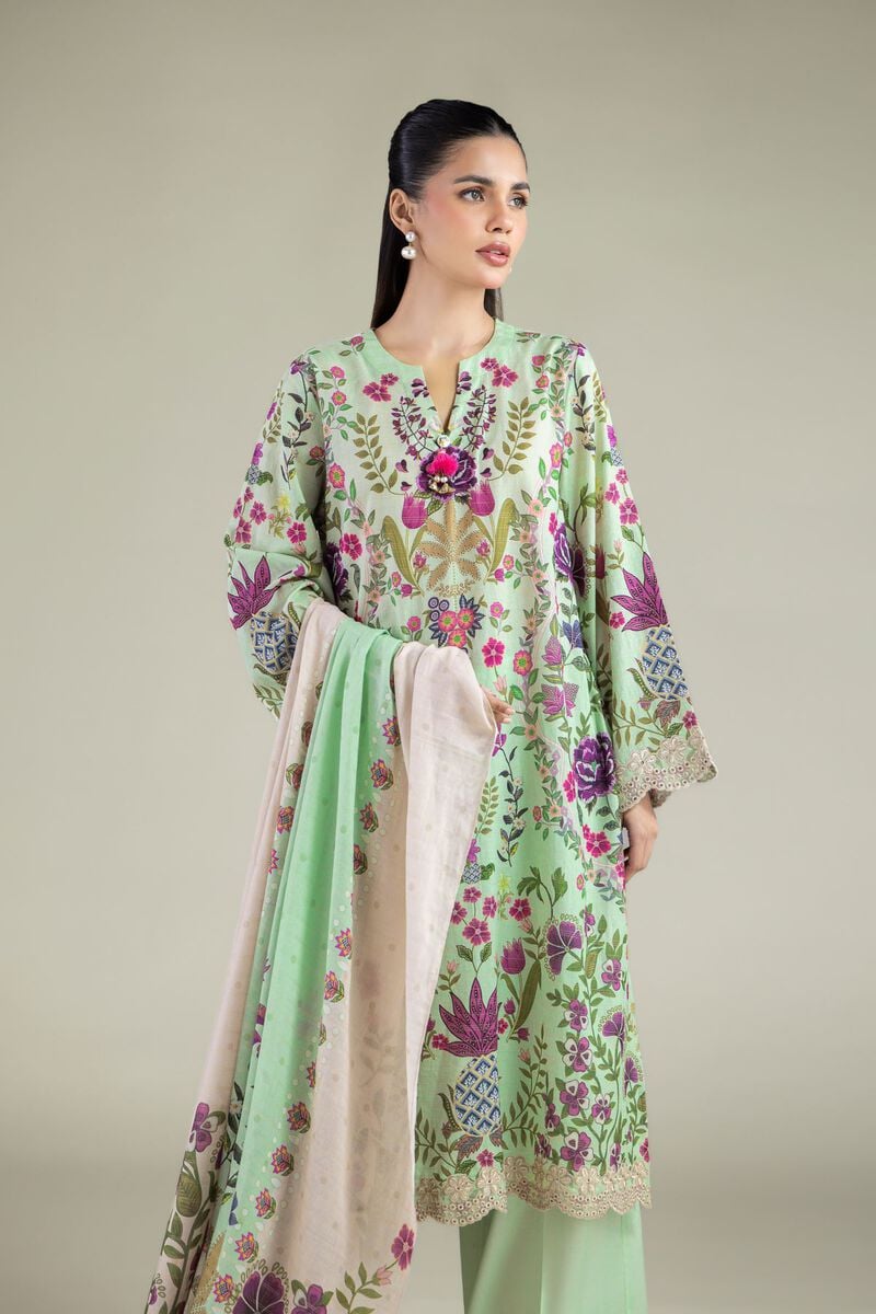 Embroidered | Messuri | Floral Tailored 3-piece | USD 70.00