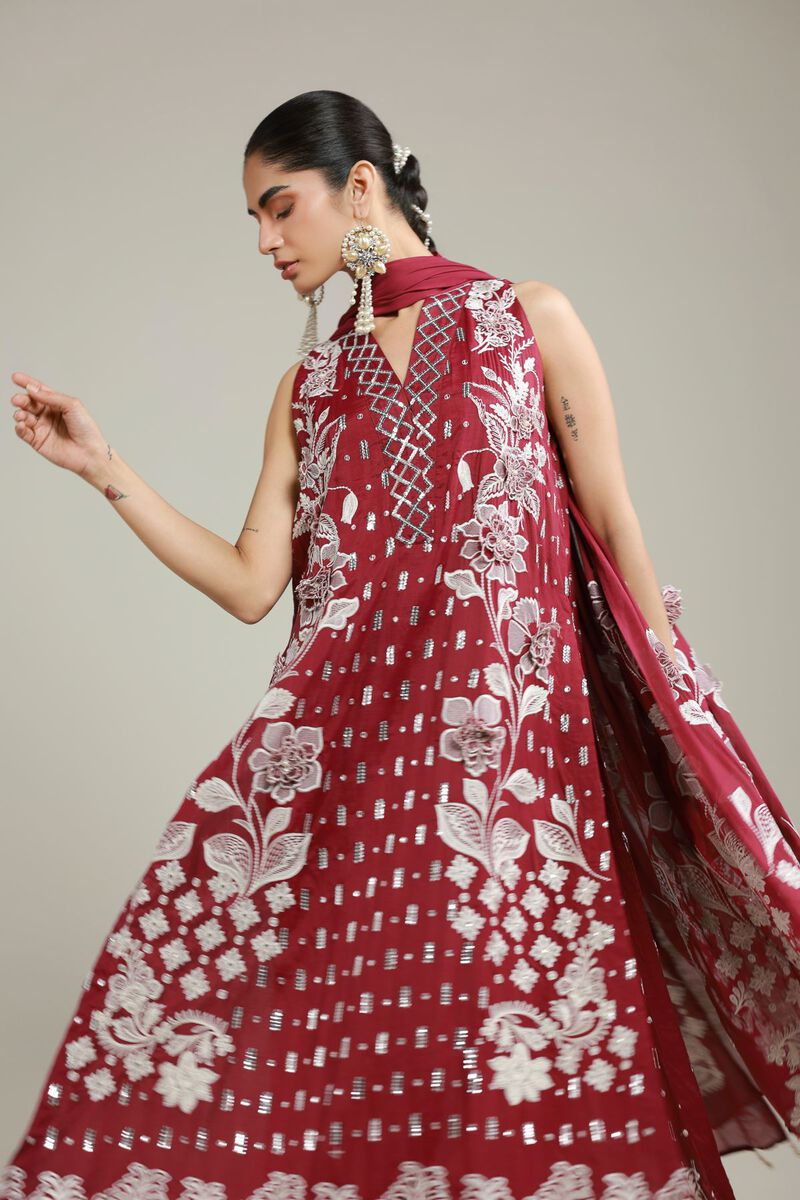 Dyed | Raw Silk | Co-ord 3 Piece | USD 125.00