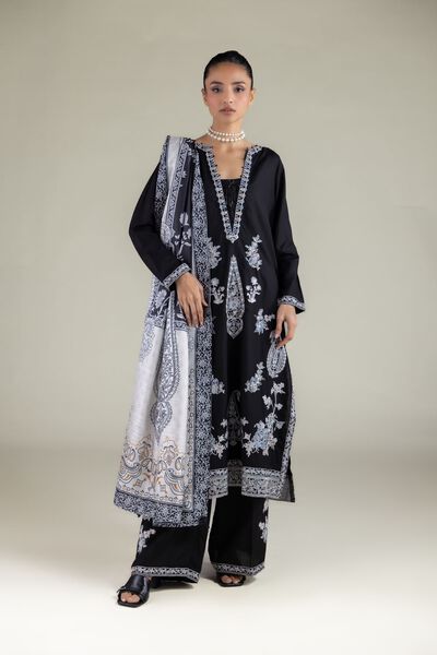 Embroidered | Raw Silk | Pants | USD 35.00
