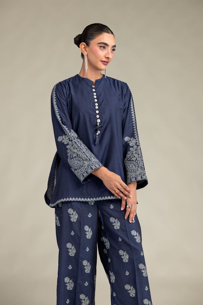 Printed | Raw Silk | Silk Floral Kurta | USD 45.00