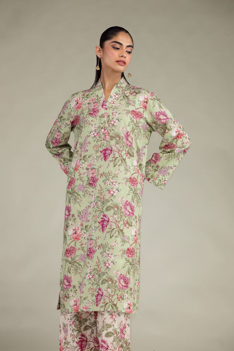 Printed | Cotton Viscose | Floral Longline Kurta | USD 35.00