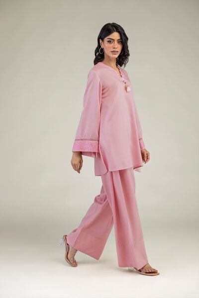 Embroidered | Lyocell | Pink Dyed Shalwar | USD 30.00