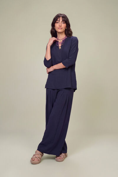 Dyed | Textured Georgette | Textured Georgette Trousers | USD 35.00