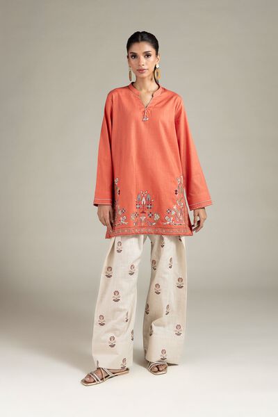 Embroidered | Heavy Textured Cotton | Pants | USD 11.00
