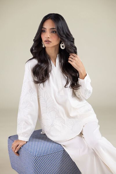 Embroidered | Viscose | Tunic | USD 35.00