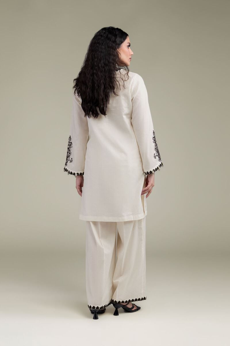 Embroidered | Cotton Dobby | Floral Cotton Kurta | USD 40.00
