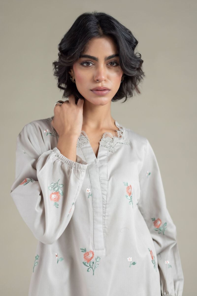 Embroidered | Textured Cotton | Kurta | USD 35.00