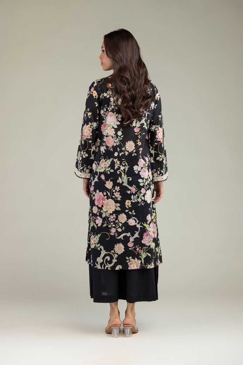 Printed | Cambric | Black Cambric Kurta | USD 35.00
