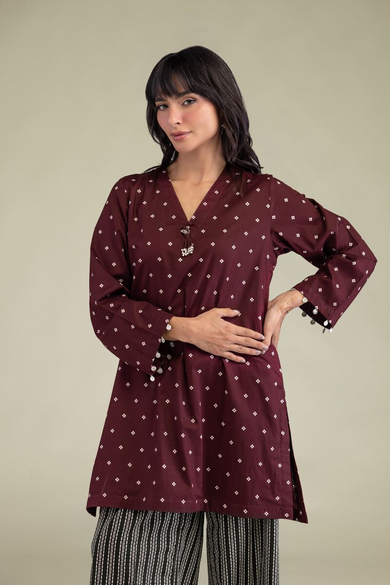 Printed | Cambric | Short V-Neck Kurta | USD 30.00
