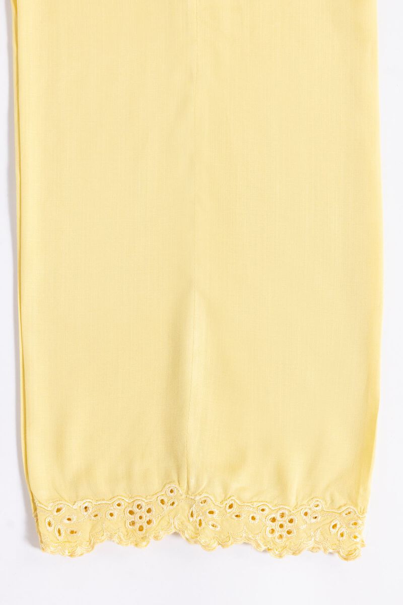 Embroidered | Crosshatch Raw Silk | Pants | USD 7.50