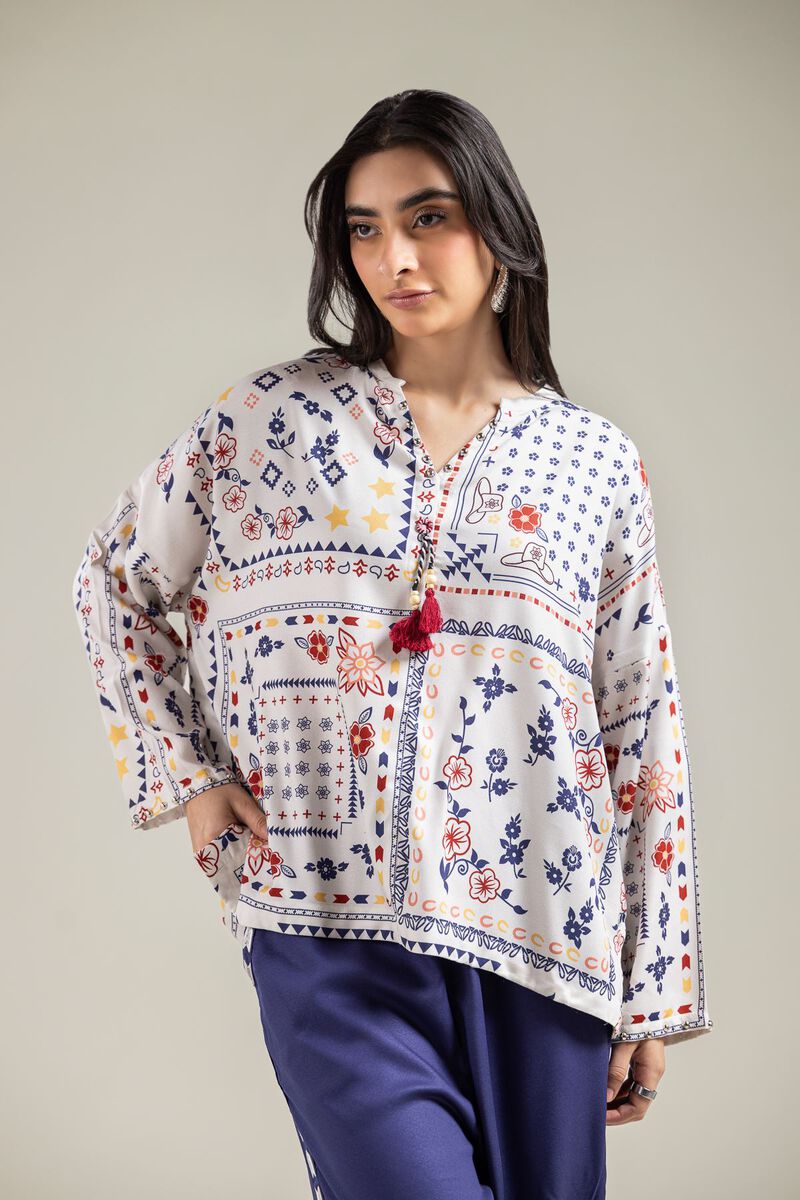 Embroidered | Viscose Crepe | Blouse | USD 35.00