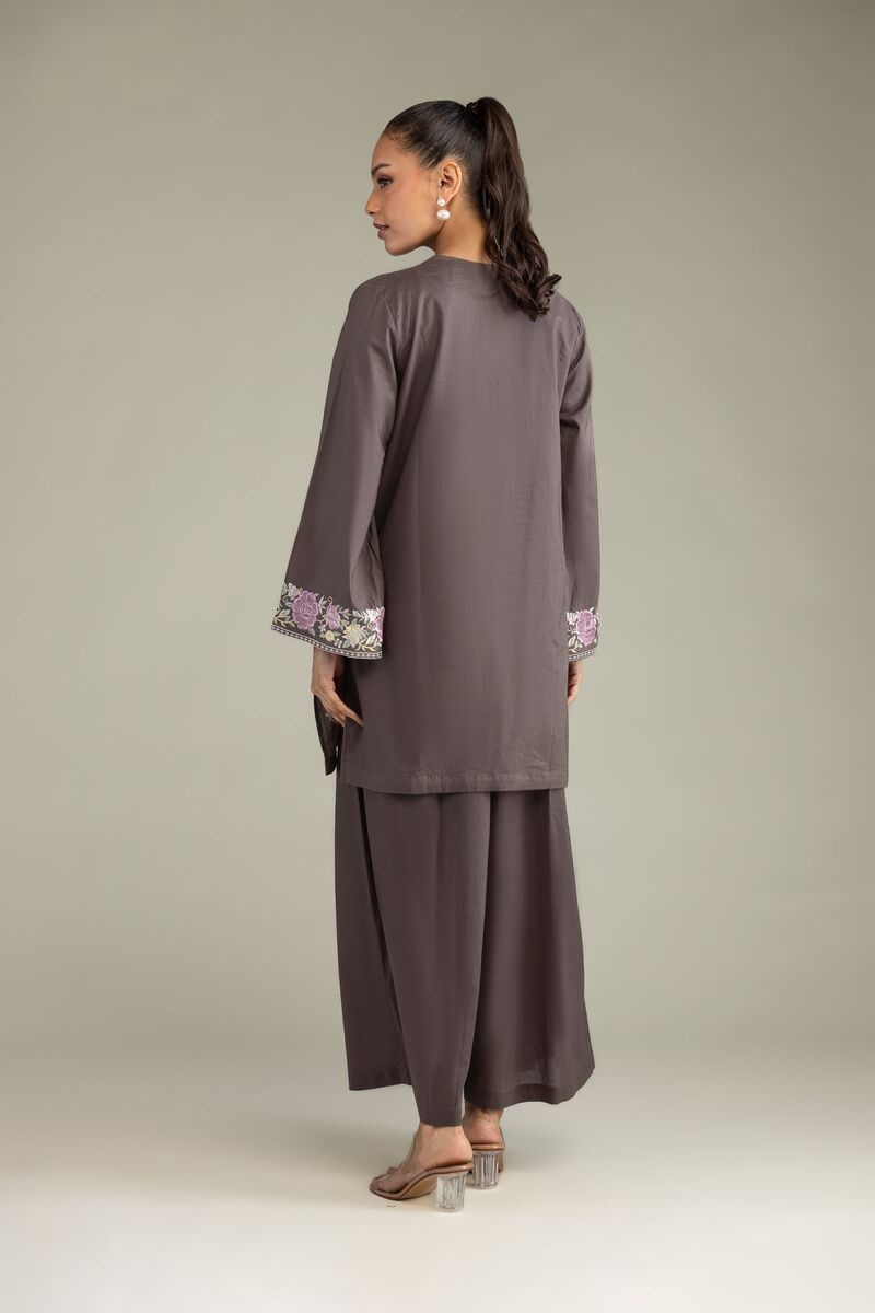 Embroidered | Cambric | Floral V-Neck Kurta | USD 40.00