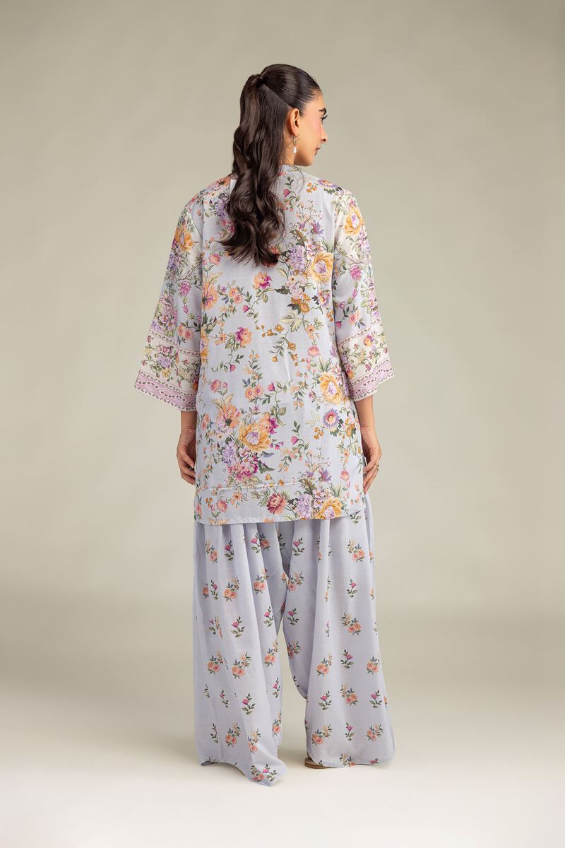 Printed | Raw Silk | Short Floral Kurta | USD 40.00