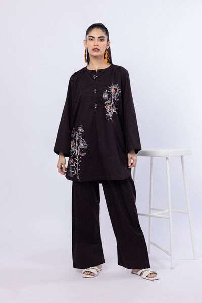 Embroidered | Crosshatch Poplin | Kurta | USD 25.00