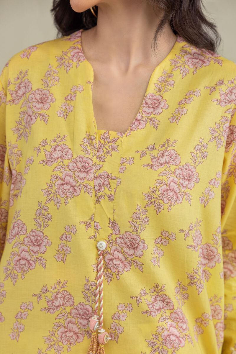 Embroidered | Lawn | Yellow Lawn Kurta | USD 40.00